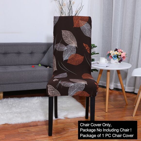 Stretch Dining Chair Cover Floral Pattern Removable Washable Chair Protector - Picture 2 of 6